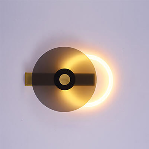 مصباح حائط LED دائري أكريليك مضيء وملون حديث 