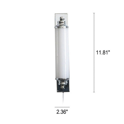 Retro-industrielle LED-Wandleuchte mit langem Stab und zylindrischem Design 