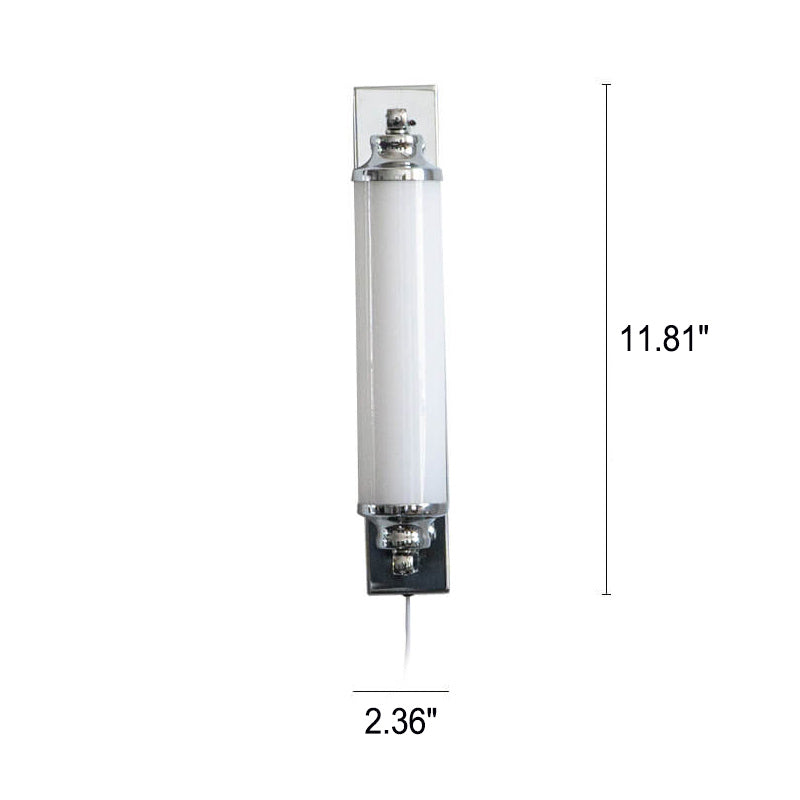 Retro-industrielle LED-Wandleuchte mit langem Stab und zylindrischem Design 