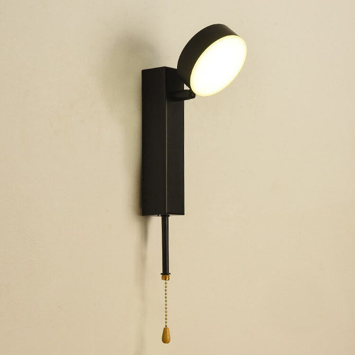 Lámpara de pared LED USB con base rectangular redonda minimalista nórdica 