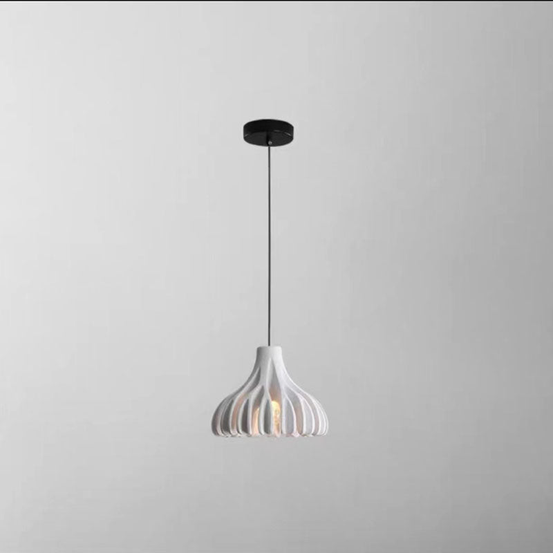 Contemporary Nordic Macaron Coral Resin Shade 1-Light Pendant Light For Dining Room
