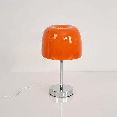 Nordic Vintage Glass Cylinder Dome USB LED Table Lamp