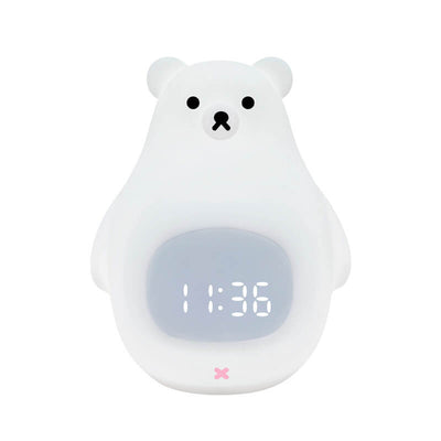 Réveil en silicone ours polaire avec lumière LED de nuit 