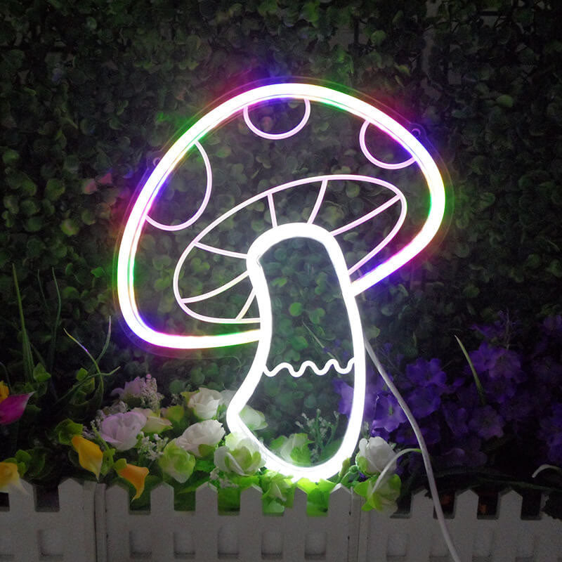 ضوء فطر إبداعي LED USB ضوء نيون زخرفي 