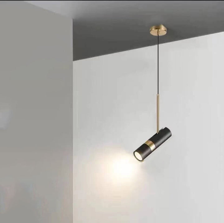 Lampe suspendue moderne en aluminium et fer avec projecteur LED de luxe léger 