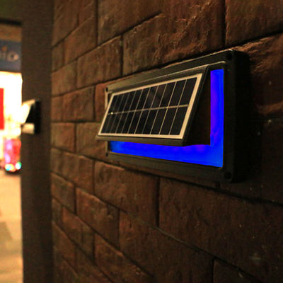 Solar Outdoor Square Waterproof Explosion-proof Voice Control Step Wall Sconce Lamp