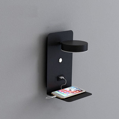Moderne Eisen Quadrat LED USB Wiederaufladbare Wandleuchte 
