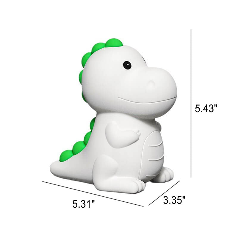 Lámpara de Mesa LED de Noche de Silicona con Dinosaurio de Dibujos Animados 