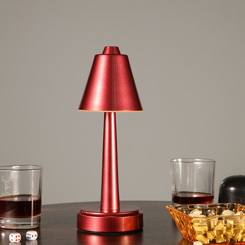 Retro Creative Metal Cone Touch USB LED Table Lamp