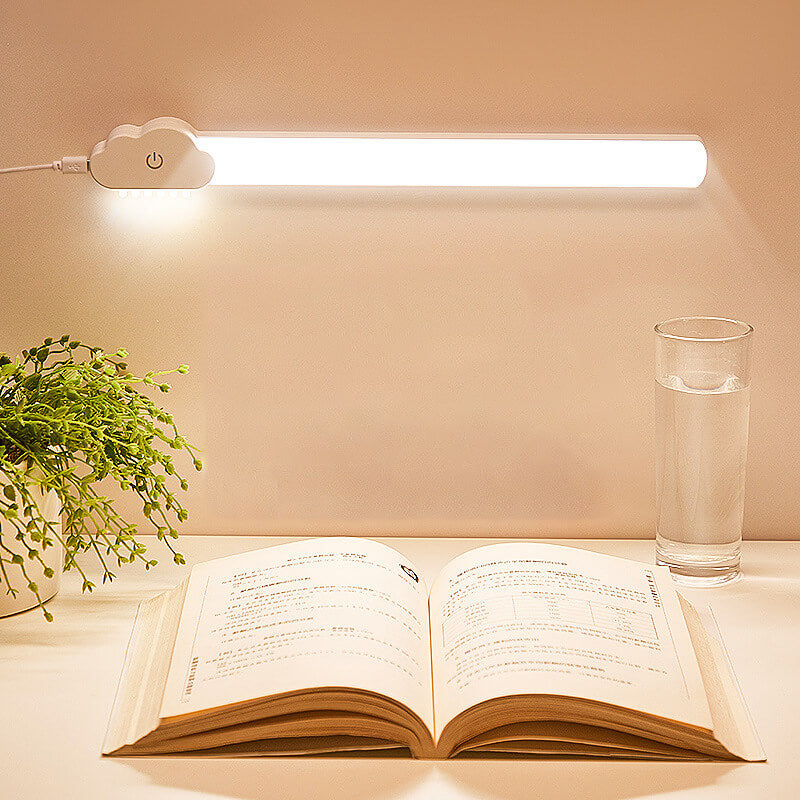 Lámpara de pared LED recargable de tubo simple con protección ocular 