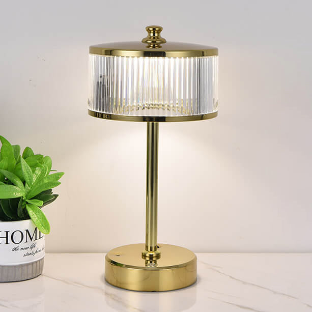 Lampe de table ambiante tactile LED rechargeable en acrylique de luxe créatif 