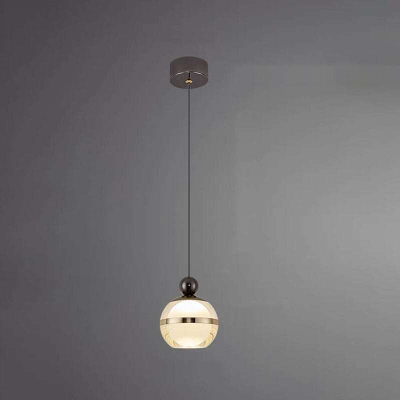 Nordic Minimalist Acrylic Round Ball 1/3 Light Island Light Chandelier