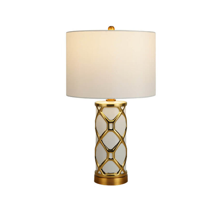 Lampe de table en céramique Nordic Light Luxury à 1 lumière 