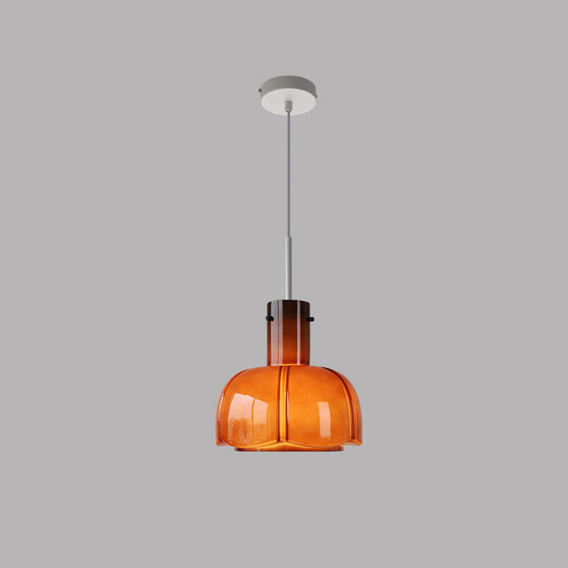 Vintage Glass Bud Design 1-Light Pendant Light