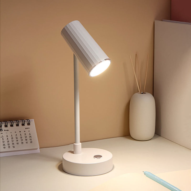 Nordic Minimalist Solid Color USB Rechargeable LED Reading Table Lamp