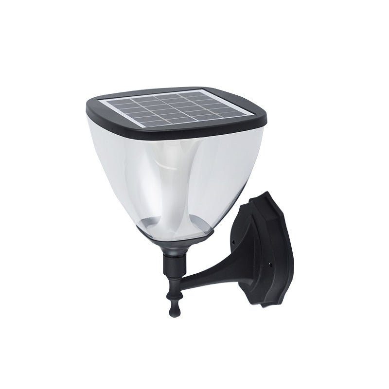 Moderne minimalistische wasserdichte LED-Wandleuchte für den Außenbereich aus Aluminium, PC und ABS in Dreiecksform für Terrasse und Patio 