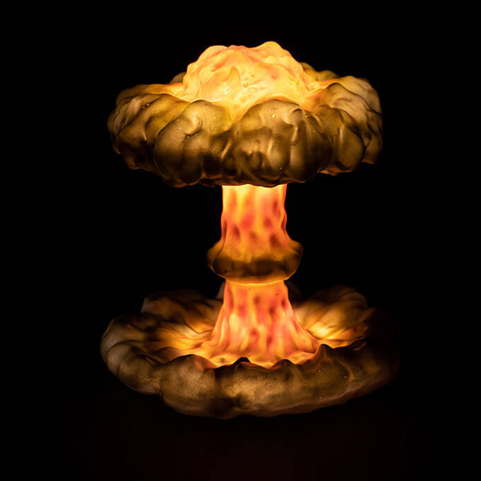 Creative Resin Nuclear Explosion Mushroom Cloud Design LED Night Light Table Lamp
