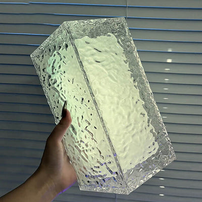 مصباح طاولة ديكوري LED RGB أكريليك مكعب ثلجي مبتكر 