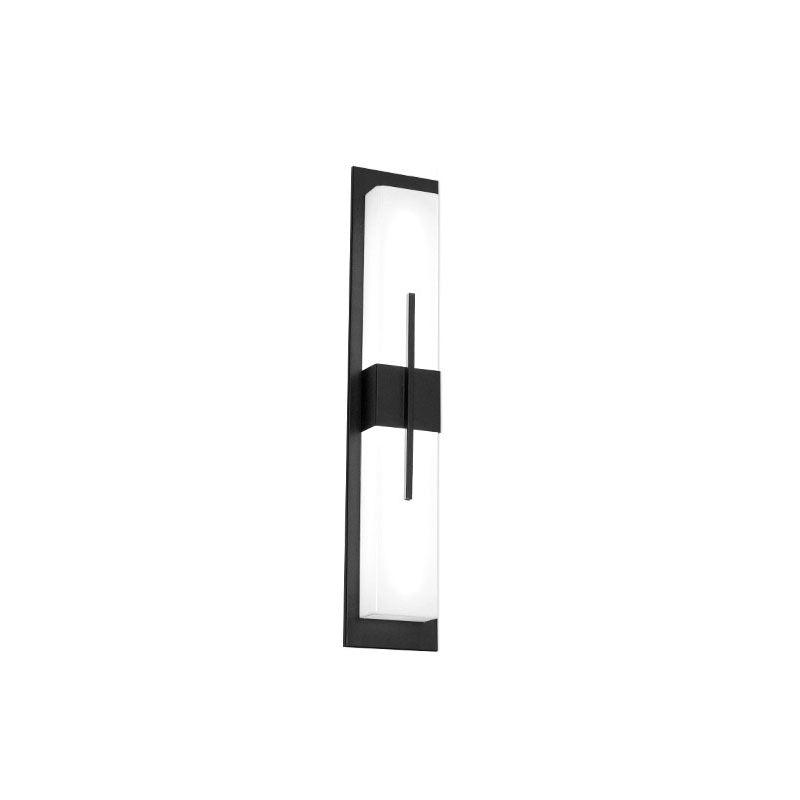 Modern Minimalist Rectangular Waterproof Stainless Steel Acrylic LED Wall Sconce Lamp For Outdoor