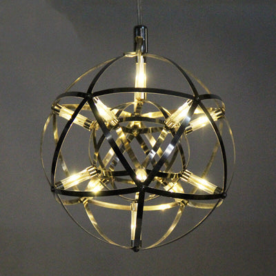 Modern Globe 12 Light LED Firework Pendant Light