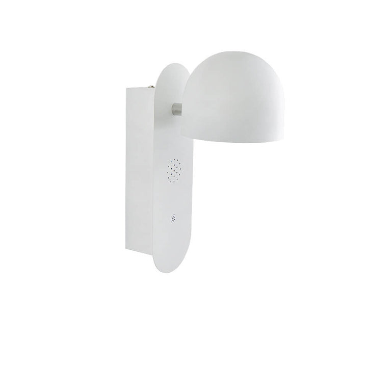 Lampe murale LED en acrylique avec contrôle vocal et tête ronde de couleur unie moderne 