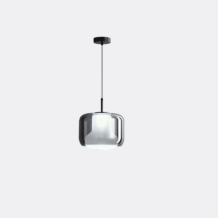 Lámpara colgante moderna minimalista de cobre acrílico con 1 luz 