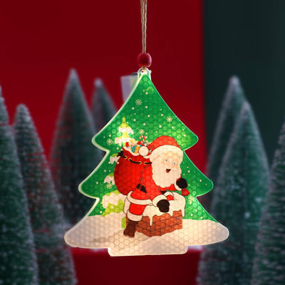 Lumières suspendues peintes en plastique LED décoratives de Noël 