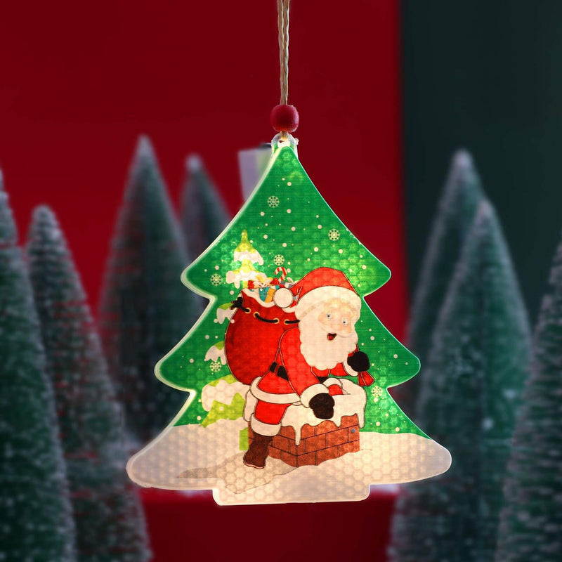Lumières suspendues peintes en plastique LED décoratives de Noël 