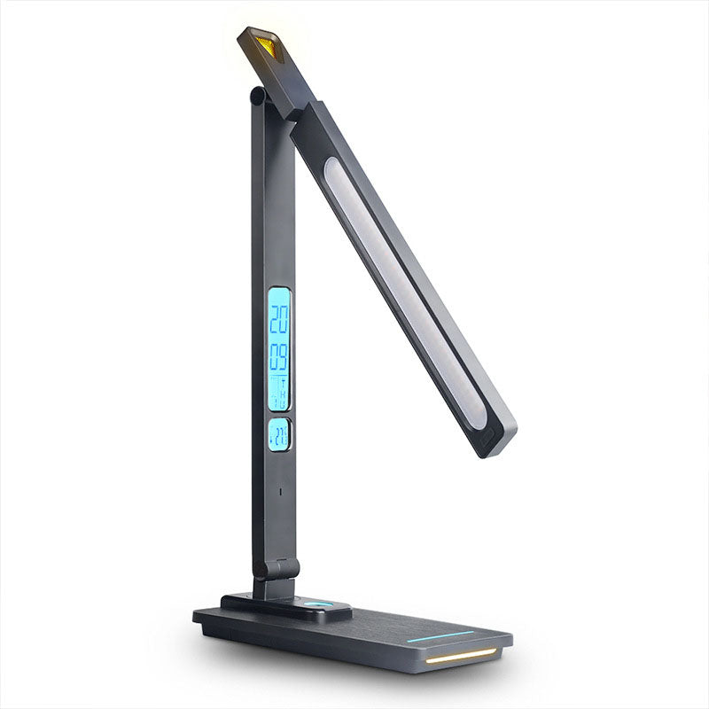 Lampe de bureau à chargement sans fil LED rotative multifonctionnelle simple 