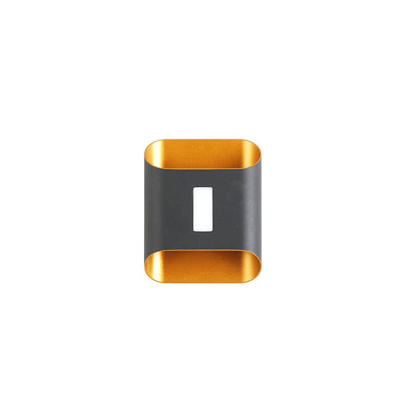Lampe murale LED de patio étanche moderne en aluminium avec lentille 