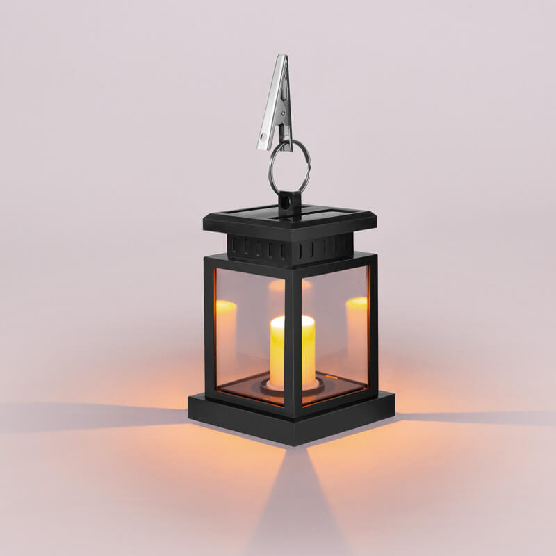 Solar Retro-Kerzenlaterne LED Außen-Hängeleuchte 