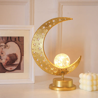 Muslim Eid Moon Castle LED Night Light Decorative Table Lamp