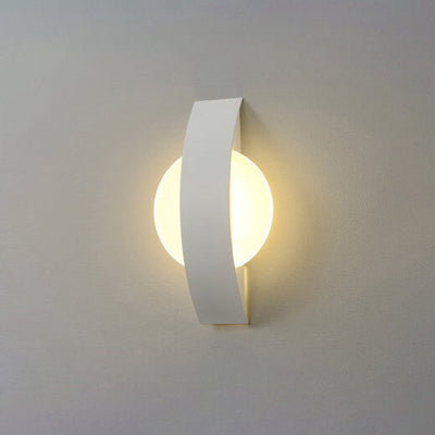 Modern Minimalist Acrylic Geometric Ring LED Wall Sconce Lamp