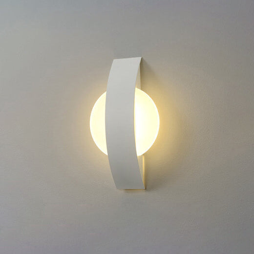 Modern Minimalist Acrylic Geometric Ring LED Wall Sconce Lamp