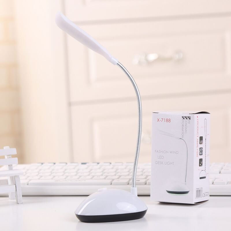 Creative Mini Macaron Plastic LED Folding Eye Care Battery Desk Lamp