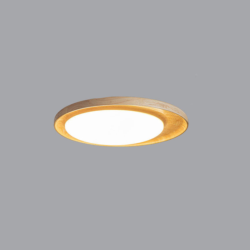 Japanese Minimalist Round Slim LED Flush Mount Ceiling Light