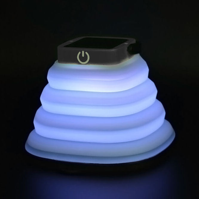 Contemporary Creative Outdoor Solar Folding Cone Waterproof Camping LED Outdoor Light for Outdoor Patio