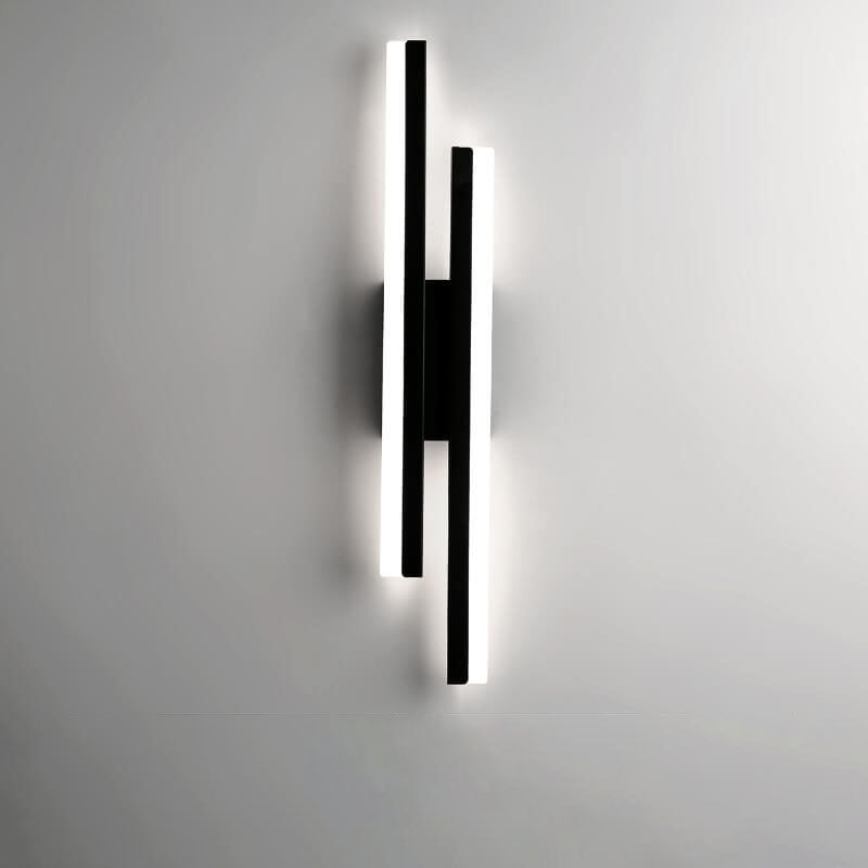 Modern Minimalist Lines Iron Acrylic LED Wall Sconce Lamp