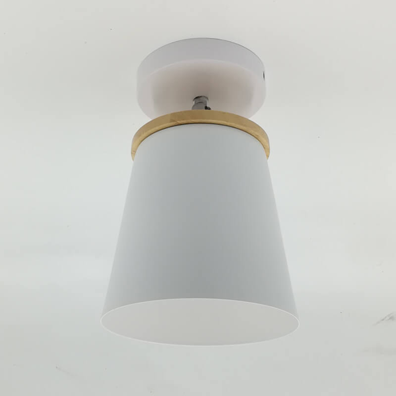 Nordic Macaron Column 1-Light Semi-Flush Mount Ceiling Light