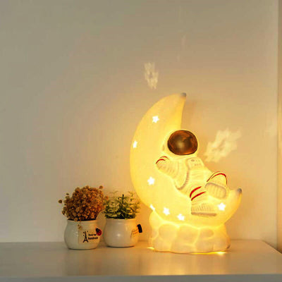 Modern Creative Astronaut Rabbit USB Rechargeable LED Night Light Table Lamp