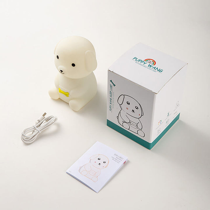 Lampe de table LED Creative Silicone Puppy Night Light 
