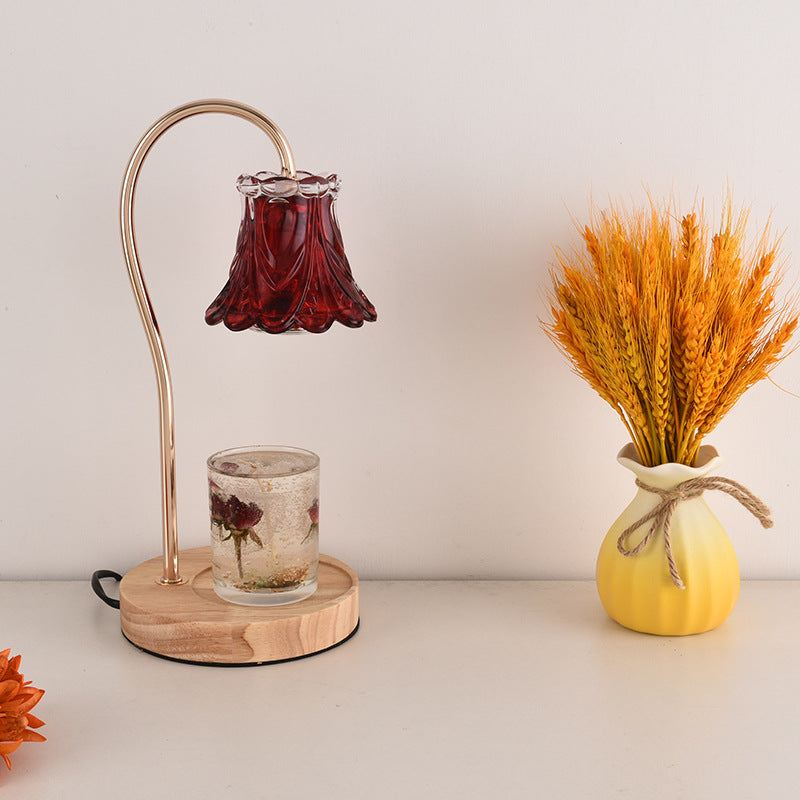 Lampe de table à une lumière Nordic Classical Bellflower en cire fondue 