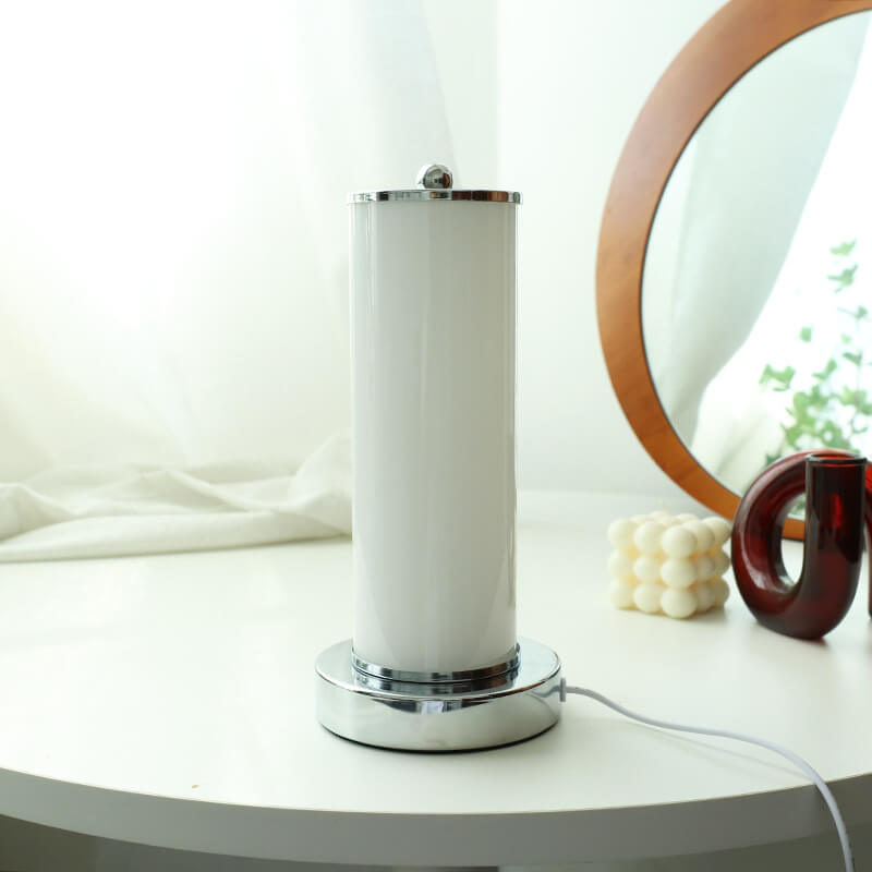 Vintage Glass Column USB LED Night Light Table Light