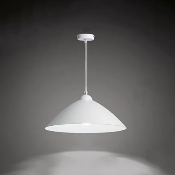 Lámpara colgante de 1 luz con cúpula de tapa de hierro simple nórdica 