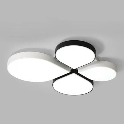 Modern Minimalist Four Leaf Clover Acrylic LED Flush Mount Ceiling Light