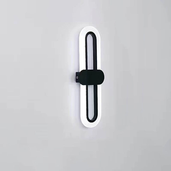 Moderne minimalistische Rundring-LED-Wandleuchte aus Acryl-Aluminium 