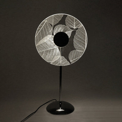 Modern Acrylic Creative Leaf Pattern Design LED Ambient Night Light Table Lamp