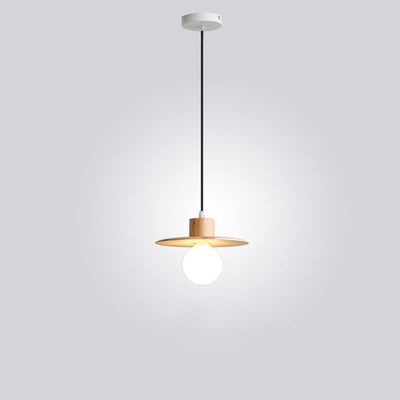 Nordic Minimalist Iron Wood Art 1/3-Light Island Light Chandelier