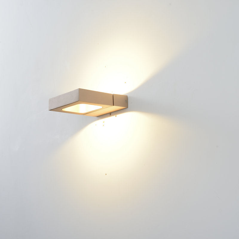 مصباح حائط LED دوار مسطح مربع بتصميم حديث وبسيط 