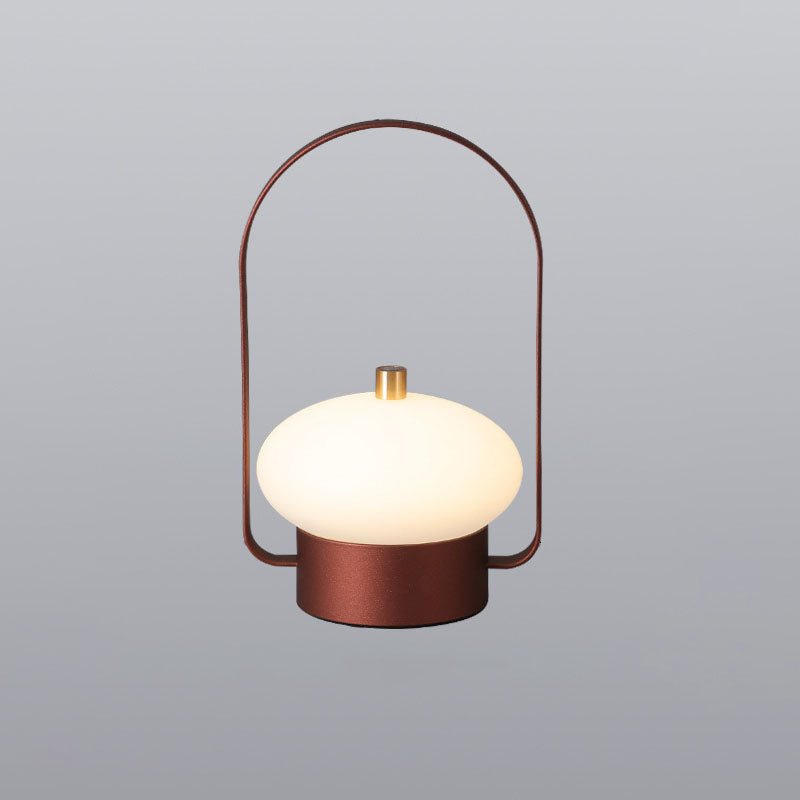 Modern Minimalist Aluminum Iron PE Portable Night Light Outdoor Rechargeable LED Table Lamp